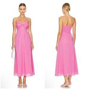 SNDYS x REVOLVE Lilly Dress in Pink Size XXL